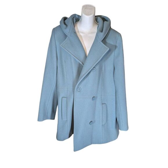 Anne Kline 100% wool coat W hood - Picture 1 of 10